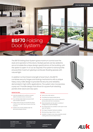 AluK BSF70 Folding Door System